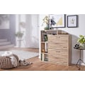 Miniatyrbillede 2 af 5: Rootz skab med 2 rum til klappen Skokiste 85x93 cm Skostativ til 12 par sko Commode Shoe tipper moderne