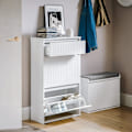 Miniatyrbild 3 av 10: Rootz Shoe Tipper Cabinet - Skoställ - Skoförvaringsorganisator - Mångsidig förvaring - Enkel montering - Slitstarkt MDF-material - 61cm x 100cm x 26c