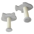 Miniatyrbillede 8 af 10: Rootz Cat Klatrevægsæt - Kattetrin - Dobbelt platform - Hjørneplatform - Plysbeklædt spånplade - Pladsbesparende - 90 cm x 26 cm x 12,5 cm