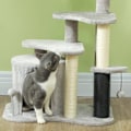Miniatyrbillede 8 af 10: Rootz Cat Tree Activity Center - Kattelejlighed - Kradsestolpe - Legebolde - Plys Hyggeseng - Spånplade - Sisal - 60 cm x 39 cm x 87 cm