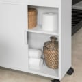 Miniatyrbillede 2 af 7: Rootz Ny version Toiletpapirrulleholder til badeværelse - Opbevaringsskab til badeværelset Skab på hjul