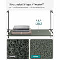 Pikkukuva 5 / 9: Rootz-kangaskaappi - Vaatekaapin järjestäjä - Säilytysyksikkö - Kuitukangas - Metalliputki - PP-muoviliitin - Sage Green - 45cm x 150cm x 175cm