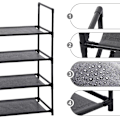 Miniatyrbillede 4 af 7: Rootz skostativ - 12-par skoholder - Pladsbesparende skohylde - Stål-plast af høj kvalitet - Stor kapacitet - 60 cm x 28 cm x 71 cm