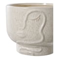 Miniatyrbild 3 av 4: Rootz keramisk blomkruka - beige planter - inomhus växtkruka - hållbar design - Ø15x12cm