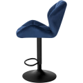 Miniatyrbillede 7 af 7: Rootz Barstol - Justerbar barstol - Drejelig bordskammel - Ergonomisk design - Holdbar konstruktion - Stilfulde fløjlssæder - 94cm-116cm x 50cm x 40cm
