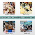Miniatyrbild 7 av 10: Rootz Portabelt handfat utomhus - Mobilt handfat - Campingdisk - Integrerad tvålautomat - 51 cm x 33,5 cm x 103 cm