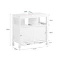 Miniatyrbillede 5 af 8: Rootz Base Cabinet - Opbevaringsskab - Skydedørskabinet - Rumbesparende design - 60x60x30cm