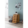 Miniatyrbild 3 av 7: Rootz rullcontainer 33 x 68 x 38 cm MDF trä 5 lådor sonoma - Modern lådcontainer med hjul - Stativcontainer kontorscontainer