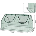 Miniatyrbillede 3 af 9: Rootz Folie Drivhus - Lille Plantehytte - Mini Havehus - Stålramme - Optimal klimakontrol - 120cm x 60cm x 60cm