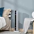 Pikkukuva 2 / 5: Rootz Heater - Lämmittimen tuuletin - 2000W Sähkölämmitin - Keraaminen Lämmitystorni kaukosäätimellä - Oscillation Heater - ABS PA - Valkoinen + Musta