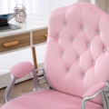 Miniatyrbillede 9 af 10: Rootz Ergonomic Office Chair - Skrivebordsstol - Drejestol - Fløjlsstof - Ekstra tyk polstring - Liggende funktion - 61cm x 61cm x 104-114cm