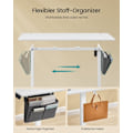 Miniatyrbillede 4 af 6: Rootz Electric Desk - Stående Skrivebord - Justerbar Højde Skrivebord - Spånplader og stål - 60cm x 140cm x (72-120cm) - Cloud White