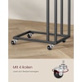Miniatyrbillede 4 af 7: Rootz Ebony Black Sidebord - Endebord - Natbord - Spånplade Stålkonstruktion - Justerbare fødder - 35cm x 50cm x 56cm