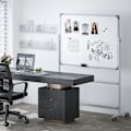 Miniatyrbild 2 av 11: Rootz Mobile Magnet Whiteboard - Rotertable Teaching Board - Writing Display - 360 ° Flexibilitet - 120 x 90 cm