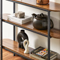Miniatyrbillede 7 af 7: Rootz konsolbord - entrebord - skænk - sidebord - robust og rummeligt - justerbare fødder - væg sikker vippelås - PB(E1) & metal - 110 cm x 86 cm x 25