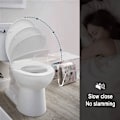 Miniatyrbillede 2 af 7: Rootz Premium toiletsæde med integreret barnesæde - Familie toiletsæde - Træningssæde til småbørn - Soft-Close-mekanisme - Nem rengøring - Hurtig inst