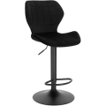 Miniatyrbillede 1 af 9: Rootz Justerbar drejelig barstol - Bordskammel - Roterende stol - Højdensitetsskum - Fløjlsbetræk - Robust metalramme - 48 cm x 38 cm x 60-82 cm