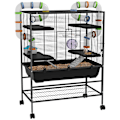 Miniatyrbillede 10 af 11: Rootz Hamster Cage med rør - gnaverhus - Small Animal Habitat - Øvelse sjov - 109 cm x 82 cm x 46 cm, sort