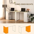 Miniatyrbillede 5 af 11: Rootz Compact Computer Desk - Small Office Desk - Moderne arbejdsområde -bord - Opbevaringsrum - 100 x 54 x 75 cm