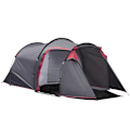 Pikkukuva 1 / 9: Rootz Camping Teltta - Pop Up -teltta - 2-3 henkilöä - Eteinen - Makuutila - Vedenpitävä - Kantokassi - Polyesteri-lasikuitu - Tummanharmaa - 426L x 2