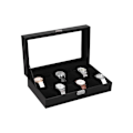 Pikkukuva 1 / 6: Rootz Watch Box - Tyylikäs kellolaatikko 12 kellolle - Kellon säilytysrasia - Ylellinen kellokotelo - Matkakellokotelo - Monipaikkainen kellolaatikko
