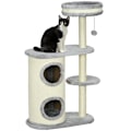 Miniatyrbillede 10 af 10: Rootz Cat Klatretræ - Kradsestolpe - Cat Tree Tower - Cat Activity Center - Plys - Sisal Reb - Underholdning - 59cm x 35cm x 100cm