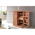 Miniatyrbillede 3 af 9: Rootz Home Bar - Fold-out Bar - Vitrineskab - Vinopbevaring - Drikkevareopbevaring - Massivt træ Acacia - Country Style - Barskab