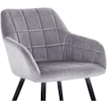 Miniatyrbild 6 av 8: Rootz Set med 6 matstolar - Fåtöljer - Sammetssittplatser - Bekväm och ergonomisk - Stabil & Robust - Mångsidig design - 49cm x 43cm x 81cm