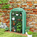 Miniatyrbillede 8 af 10: Rootz 4 -trins mini -grønhus - bærbart plantehus - tomatproducent - UV -beskyttelse - 100 x 45 x 160 cm