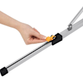 Miniatyrbillede 8 af 8: Rootz aluminium campingbord - bærbart foldebord - justerbart udendørs bord - robust, vejrbestandigt, let - 68,5 cm x 59-78,5 cm x 120 cm