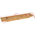 Pikkukuva 4 / 8: Rootz Bamboo Kylpyammeteline - Caddy Tray Kylpyhuonehylly - Pituus 80cm