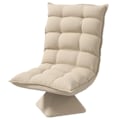 Miniatyrbillede 6 af 6: Rootz Hvilestol - Læsestol - Drejelig - Sædehynde - Gulvsofa - Linnedlook - Beige - 62 cm x 70 cm x 95 cm