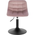 Miniatyrbillede 7 af 8: Rootz Velvet Metal barstol - Justerbar bordstol - Drejelig barstol - Komfortabel, holdbar, gulvbeskyttelse - 35 cm x 42,5 cm x 60,5-72 cm