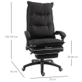 Miniatyrbillede 3 af 11: Rootz Kontorstol - Massage Kontorstol - Massagefunktion - Højdejusterbar - Nylon - Sort - 70 x 62 x 120-130 cm