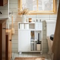 Miniatyrbillede 2 af 8: Rootz Slim Badeværelse Opbevaringsskab - Arrangør - Rumbesparelse - Justerbar hylde - MDF & Metal - 17 cm x 69 cm x 52 cm