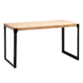 Miniatyrbillede 1 af 6: Rootz Massive spisebord - Industriel stil - Træ spisebord - Håndlavet - Sæder 6 - 140 cm x 80 cm x 76 cm