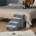 Miniatyrbild 3 av 6: Rootz Pet Stairs - Hundramp - Katttrappa - Hundtrappa - Djurtrappa - Avtagbart överdrag - Grå - 60 x 35 x 44 cm