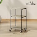 Miniatyrbillede 3 af 11: Rootz 3 -niveau Printerstativ - Mobilprintertabel - Justerbar printerholder - Højde Justerbar - 39 cm x 34,5 cm x 72,5/81,5 cm