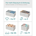 Miniatyrbillede 4 af 9: Rootz White Oak kommode - Soveværelsesorganisering - Opbevaringsskuffer - Spånplade - 28,5 cm x 98 cm x 85 cm