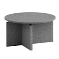 Miniatyrbillede 1 af 6: Rootz Moderne sofabord - Round Table - Betonudseende - Rumbesparende design - 60 cm x 60 cm x 33 cm
