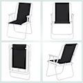 Miniatyrbillede 8 af 9: Rootz Folding Camping Stol Sæt - Strandstol - Bærbar Stol - Let og foldbar - Stabile jernrør - 58cm x 53cm x 76cm