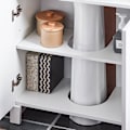 Miniatyrbillede 7 af 7: Rootz Sink Cabinet - Vanity Unit - Badeværelsesarrangør - Udvid lagerplads - MDF -materiale - 60x62x30cm - Silikone fodpuder for at forhindre rådne