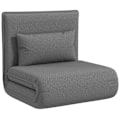 Miniatyrbillede 10 af 11: Rootz 3 -i -1 Justerbar gulvstol - Chaise Lounge - Gæsteseng - 6 -positionskomfort - Faux læder - 75 cm x 81 cm x 68 cm