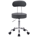 Pikkukuva 4 / 8: Rootz Ergonominen kääntyvä jakkara - Työtuoli - Säädettävä istuin - Laadukas keinonahka - Kestävä metallirunko - Joustava 360°:n kierto - 75cm-87cm x