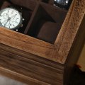 Miniatyrbild 6 av 6: Rootz Watch Box - 8 fack Klockbox - Klockförvaringsbox - Watch Organizer Box - Klocklåda i trä - Lyxklockbox - Reseklocka Box - Watch Case Box