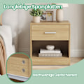 Miniatyrbillede 2 af 5: Rootz Bedside Bord med skuffe - sidebord - natbord - Rumbesparende opbevaring - 28,1 x 39,1 x 41,1 cm