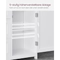 Miniatyrbild 4 av 8: Rootz White Badrumsskåp - Förvaringsenhet - Organizer - MDF-material - 90kg Lastkapacitet - 30cm x 60cm x 80cm