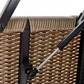 Miniatyrbillede 6 af 6: Rootz Garden Side Table - Poly Rattan Side Table - Garden Coffee Table - Balcony Table - Extendable - Khaki