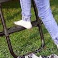 Miniatyrbild 7 av 7: Rootz studsmattastege - studsmattastege med breda trappsteg - studsmattastege - studsmattatillbehör - justerbar studsmattastege - halkfri studsmattast