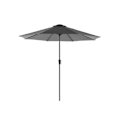 Miniatyrbillede 1 af 7: Rootz 3m Ø Grå Parasol - Udendørs paraply - Solskærm - UPF 50+ - 2,4m Højde - Rustfrit stål Mast - Ventilationsåbninger